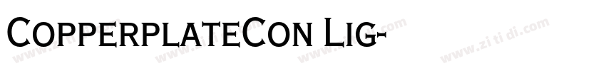 CopperplateCon Lig字体转换